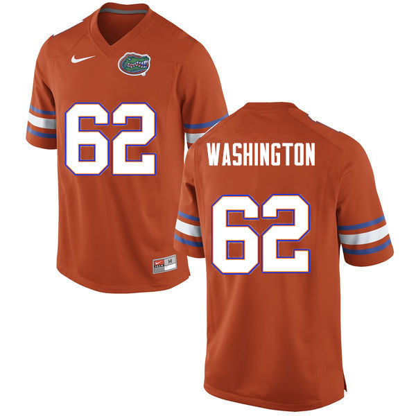 Men #62 James Washington Florida Gators College Football Jerseys Sale-Orange - Click Image to Close